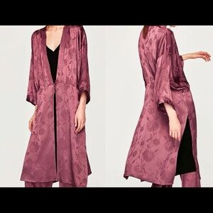 Zara jacquard kimono style top